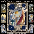 Away in A Stable 5X7 Mini Kit #3 1