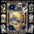 Away in A Stable 5X7 Mini Kit #4 1