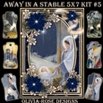 Away in A Stable 5X7 Mini Kit #5 1