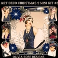 Art Deco Christmas 2 Mini Kit #3  