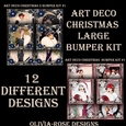 Art Deco Christmas 1 & 2 large Bumper Kit #1   