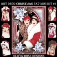 Art Deco Christmas 5X7  Mini Kit #1