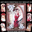 Art Deco Christmas 5X7  Mini Kit #2