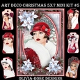 Art Deco Christmas 5X7  Mini Kit #5