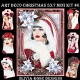 Art Deco Christmas 5X7  Mini Kit #6