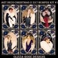 Art Deco Christmas 2 5X7 Bumper Kit #1 1  