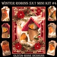 Winter Robins 5X7 Mini Kit #4