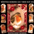 Winter Robins 5X7 Mini Kit #5