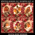Winter Robins 5X7 Bumper Kit #1 1