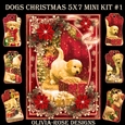 Dogs Christmas 5X7  Mini Kit #1