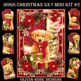 Dogs Christmas 5X7  Mini Kit #2