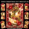 Dogs Christmas 5X7  Mini Kit #4