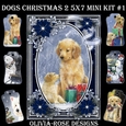 Dogs Christmas 2 5X7  Mini Kit #1