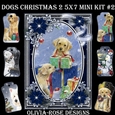 Dogs Christmas 2 5X7  Mini Kit #2