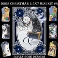 Dogs Christmas 2 5X7  Mini Kit #4