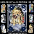 Dogs Christmas 2 5X7  Mini Kit #5