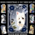 Dogs Christmas 2 5X7  Mini Kit #6