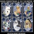 Dogs Christmas 2 5X7  Bumper Kit #1