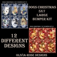 Dogs Christmas 1&2 5X7  Large Bumper Kit 