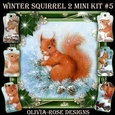 Winter Squirrel 2 Mini Kit #5
