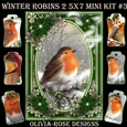 Winter Robins 2 5X7 Mini Kit #3