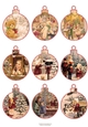 Christmas Vintage Bauble Tags #4