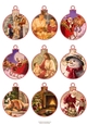 Christmas Vintage Bauble Tags #5