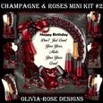 Champagne & Flowers Mini Kit #2 CARD FRONT *