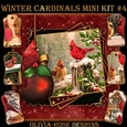 Winter Cardinals Mini Kit #4