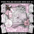 Pink Polar Bears Mini Kit #1    