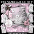 Pink Polar Bears Mini Kit #4    