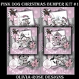 Pink Dog Christmas Bumper Kit #1    