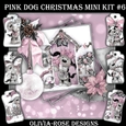 Pink Dog Christmas Mini Kit #6    