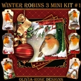 Winter Robins 3 Mini Kit #1 