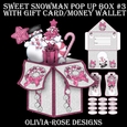 Sweet Snowman Pop Up box #3  