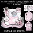 Pink Teddy Christmas Shaped Over The Edge Kit #1   