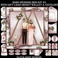 Boho Wedding Mini Kit #5    AND AN  MAIN CARD  