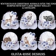 Watercolor Christmas Animals Over The Edge Bumper Kit #1 