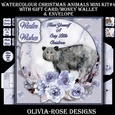 Watercolor Christmas Animals Mini Kit #4 
