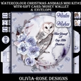 Watercolor Christmas Animals Mini Kit #5 