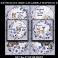 Watercolor Christmas Animals Bumper Kit #1 