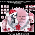 Watercolor Christmas Penguins Over The Edge Mini Kit #2