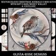Watercolor Christmas Animals 2  Mini Kit #2  