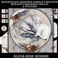 Watercolor Christmas Animals 2  Mini Kit #6  