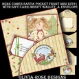 Here Comes Santa Pocket Front Mini Kit#1