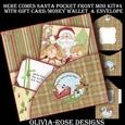 Here Comes Santa Pocket Front Mini Kit#4