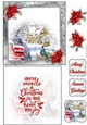 Merry Little Christmas 2 NO TEXT** 6X6 Topper Sheet #2