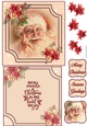 Merry Santa 6X6 Topper Sheet #1
