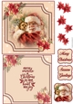 Merry Santa 2 6X6 Topper Sheet #1