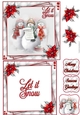 Snowman Family 2 6X6 Topper Sheet #2